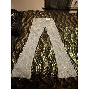 Guapi Vintage Blue Embellished Denim Jeans